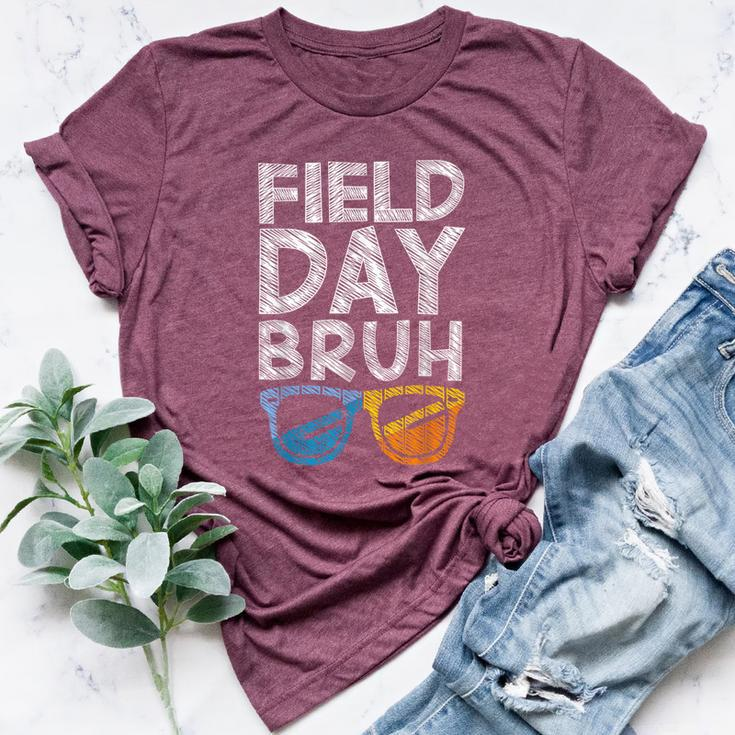 Vintage Field Day Bruh Fun Day Field Trip Student Teacher Bella Canvas T-shirt