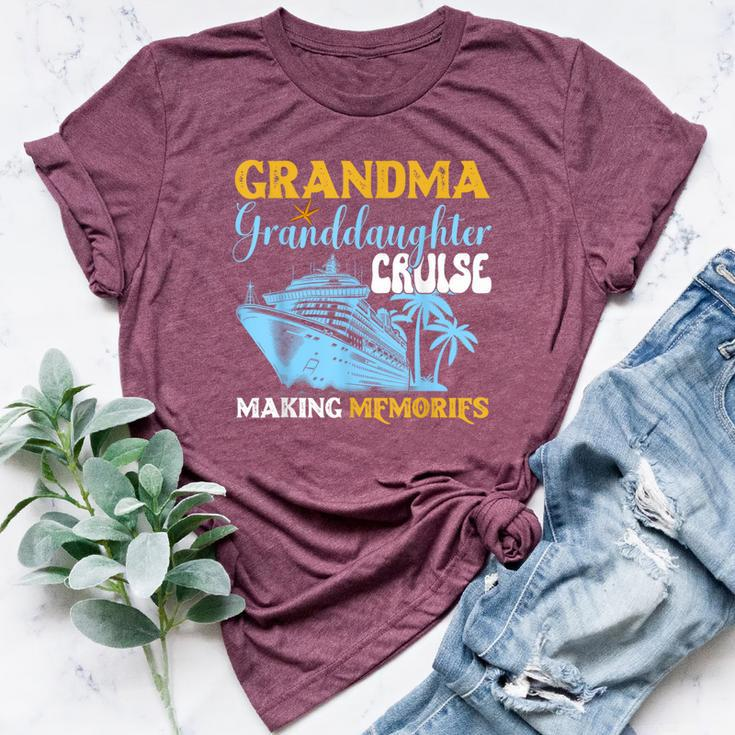 Vintage Grandma Granddaughter Cruise 2024 Memories Bella Canvas T-shirt