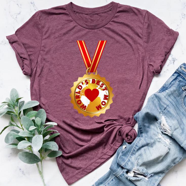 World's Best Mom Gold Medal Mother's Day Bella Canvas T-shirt