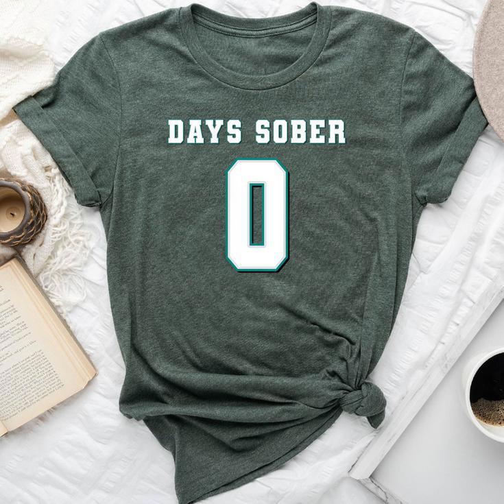 0 Days Sober  Drinking Alcohol Lover Adult Men Bella Canvas T-shirt