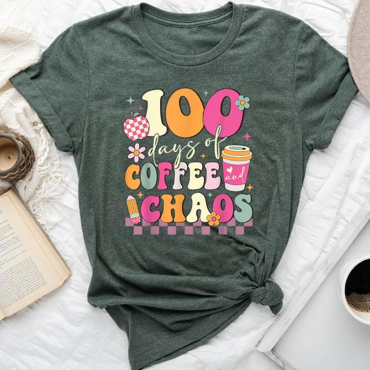100 Days Of School Coffee Lover 100Th Day Of School Teacher Bella Canvas T-shirt
