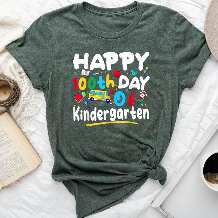 100 Days Of School Teacher 100Th Day Of Kindergarten Bella Canvas T-shirt