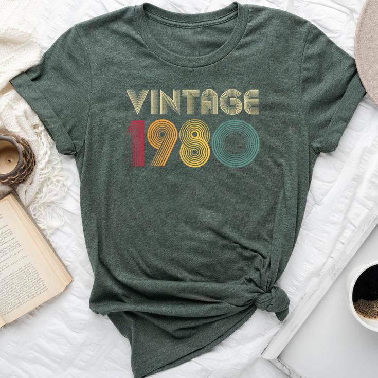 1980 44Th Birthday Vintage Retro 44 Years Old Bella Canvas T-shirt