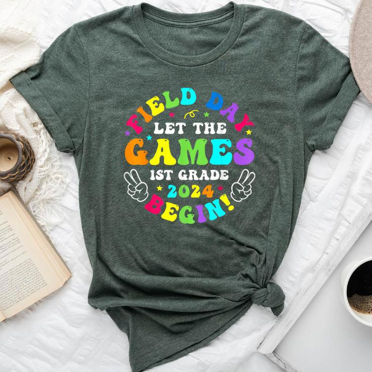 1St Grade Field Day 2024 Let Game Begin For Kid Teacher Girl Bella Canvas T-shirt