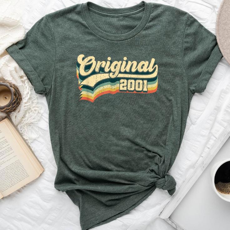 23Rd Birthday Original Vintage Born In 2001 Bella Canvas T-shirt