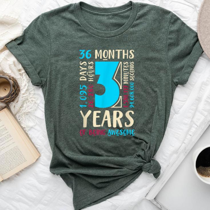 3Rd Birthday Son Daughter 3 Year Old Boys Girls Bella Canvas T-shirt