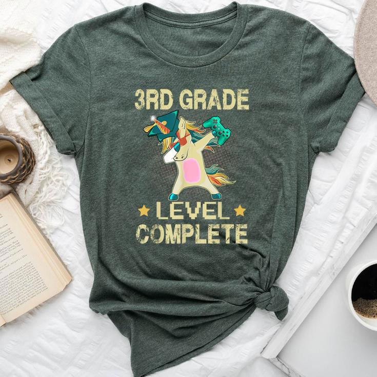 3Rd Grade Level Complete Gamer 2024 Graduation Unicorn Dab Bella Canvas T-shirt