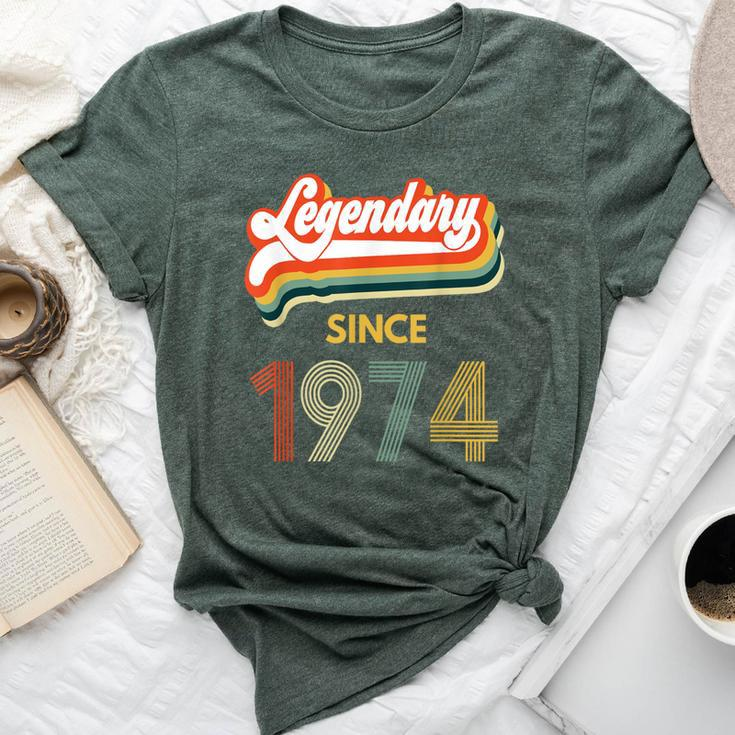 45Th Birthday Legendary Since 1974 Vintage Retro Women Bella Canvas T-shirt