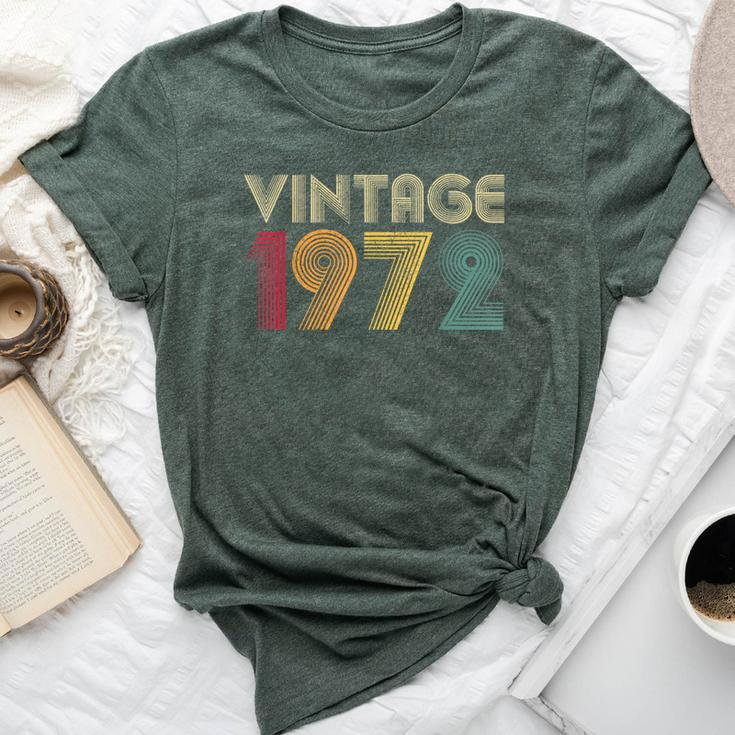 50Th Birthday For 1972 Vintage Retro Best Of Bella Canvas T-shirt