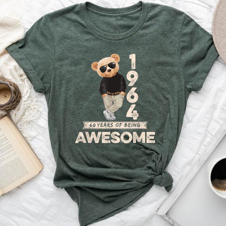 60Th Birthday 1964 Original Awesome Teddy Bear Bella Canvas T-shirt