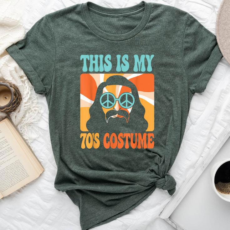 This Is My 70S Costume Groovy Hippie Theme Party Outfit Men Bella Canvas T-shirt