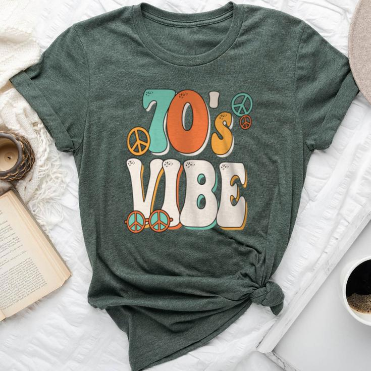 70'S Vibe Costume 70S Party Outfit Groovy Hippie Peace Retro Bella Canvas T-shirt
