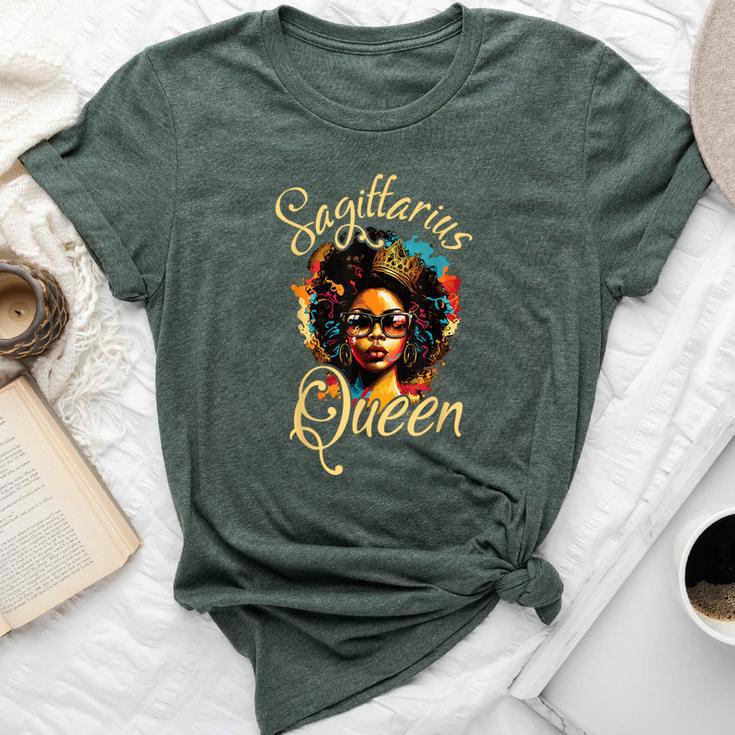 Afro Girl Sagittarius Queen Are Born In November To December Bella Canvas T-shirt