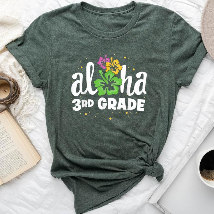 Aloha 3Rd Grade Third Teacher First Day Back To School Bella Canvas T-shirt