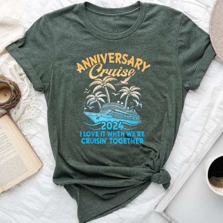 Anniversary Cruise 2024 Wedding Anniversary Husband Wife Bella Canvas T-shirt