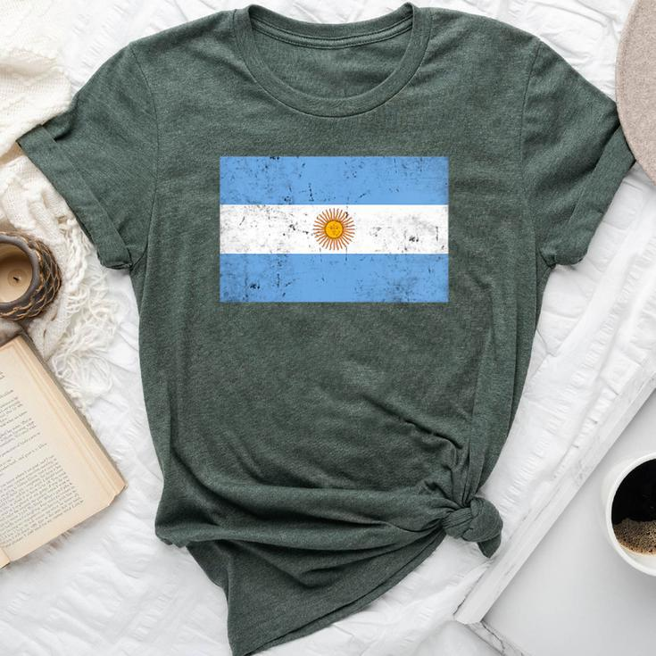 Argentina Flag Argentinian Argentine Athletics Vintage Bella Canvas T-shirt