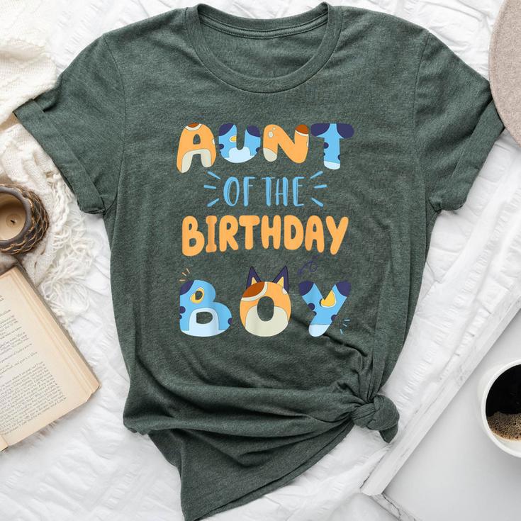 Aunt Of The Birthday Boy Dog Family Party Bella Canvas T-shirt