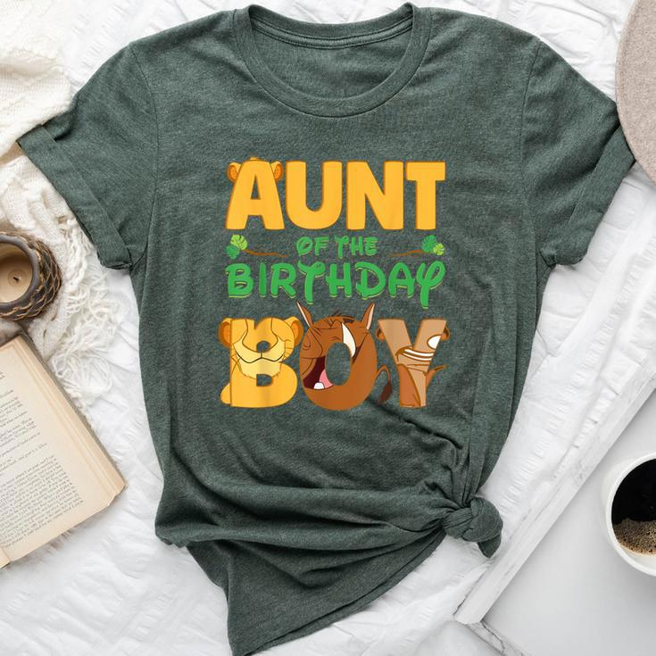 Aunt Of The Birthday Boy Lion Family Matching Bella Canvas T-shirt