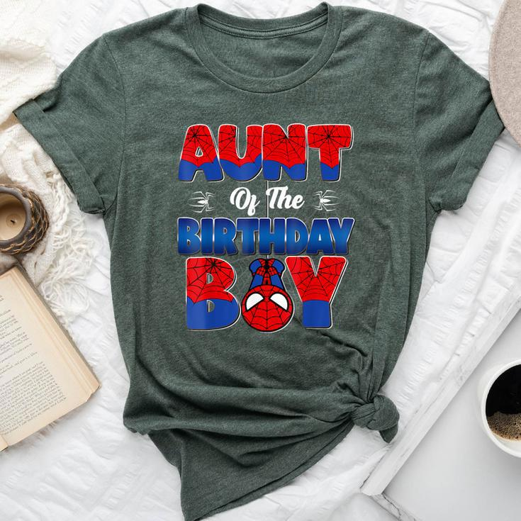 Aunt Of The Birthday Boy Spider Family Matching Bella Canvas T-shirt