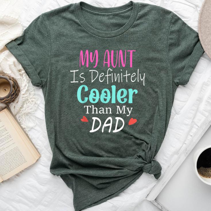 My Aunt Is Definitely Cooler Than My Dad Sarcastic Auntie Bella Canvas T-shirt