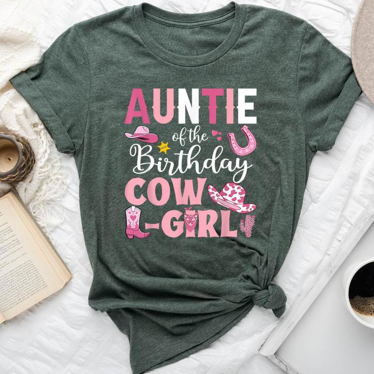 Auntie Of The Birthday Cowgirl Rodeo Party B-Day Girl Party Bella Canvas T-shirt