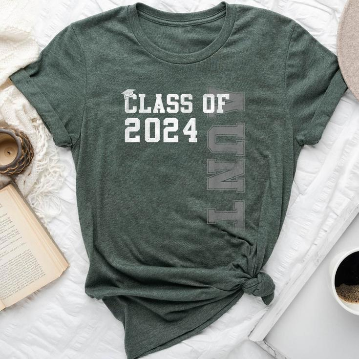 Auntie Senior 2024 Proud Aunt Of A Class Of 2024 Graduate Bella Canvas T-shirt