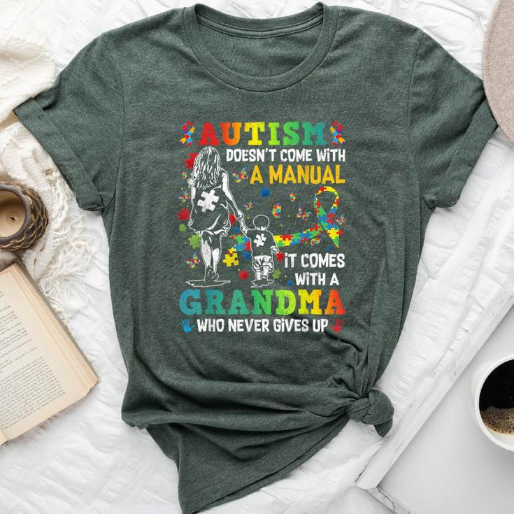 Autism Grandma Doesn't Come With A Manual Autism Awareness Bella Canvas T-shirt