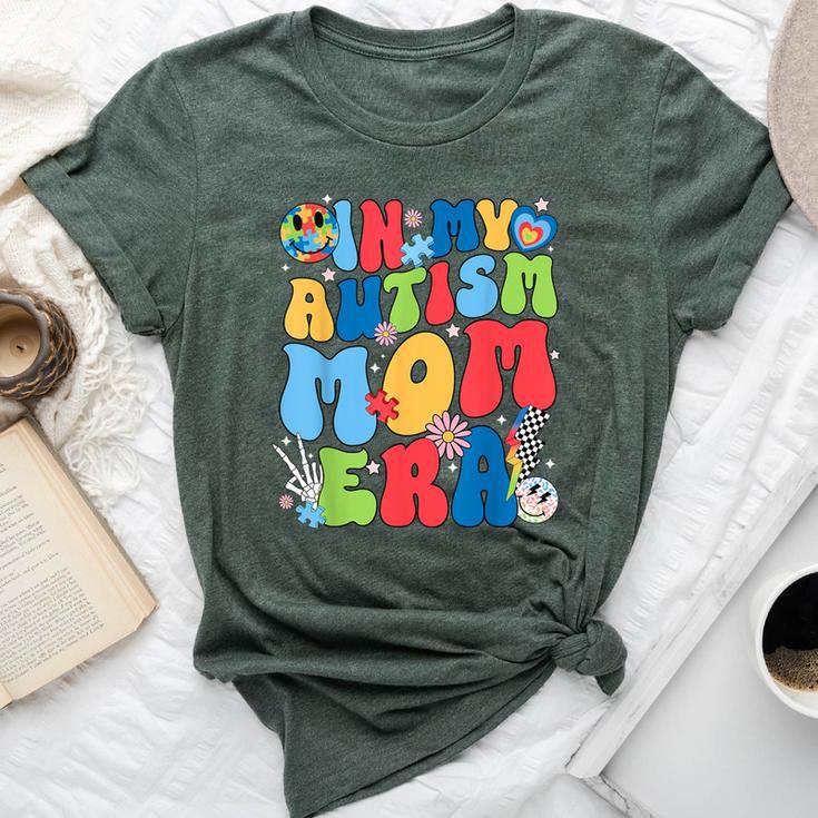 In My Autism Mom Era Autism Awareness Support Puzzle Groovy Bella Canvas T-shirt