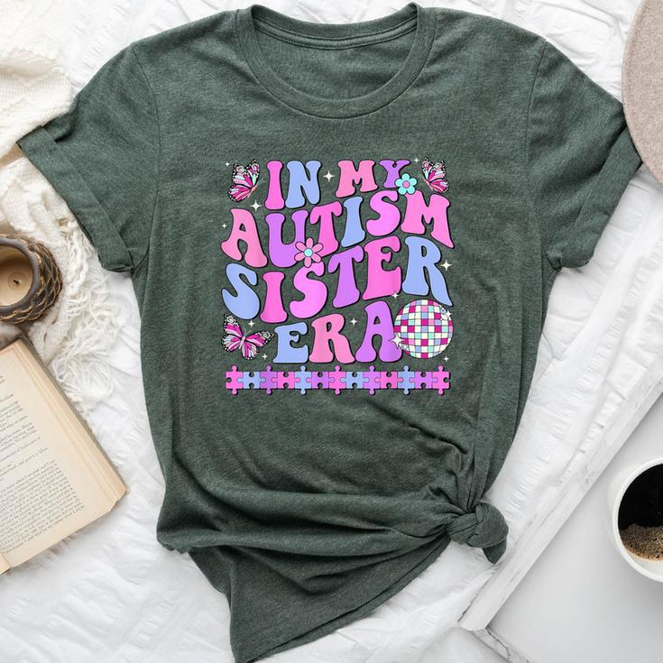 In My Autism Sister Era Retro Disco Family Autism Awareness Bella Canvas T-shirt