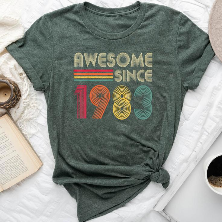 Awesome Since 1983 40Th Birthday Retro Vintage Women Bella Canvas T-shirt
