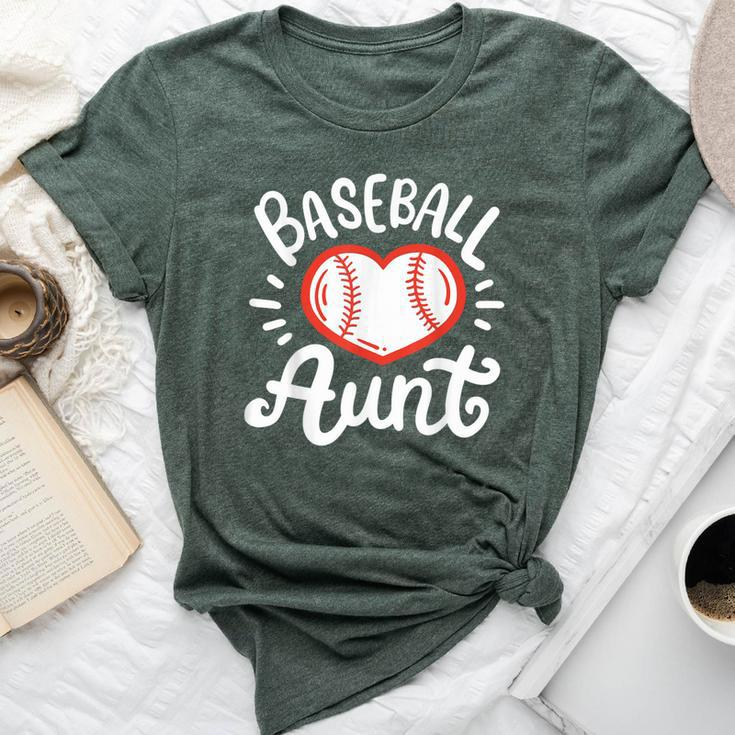 Baseball Aunt Auntie Bella Canvas T-shirt