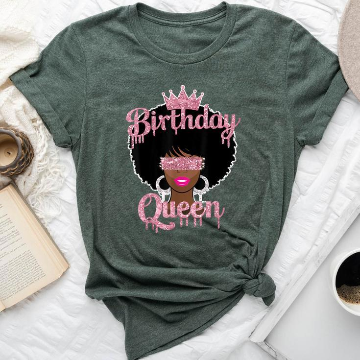 Beautiful Afro Birthday Queen Bella Canvas T-shirt