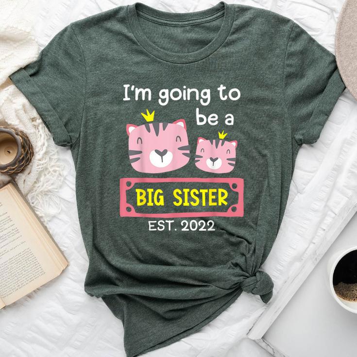 Become Big Sister 2022 Cute Tiger Bella Canvas T-shirt