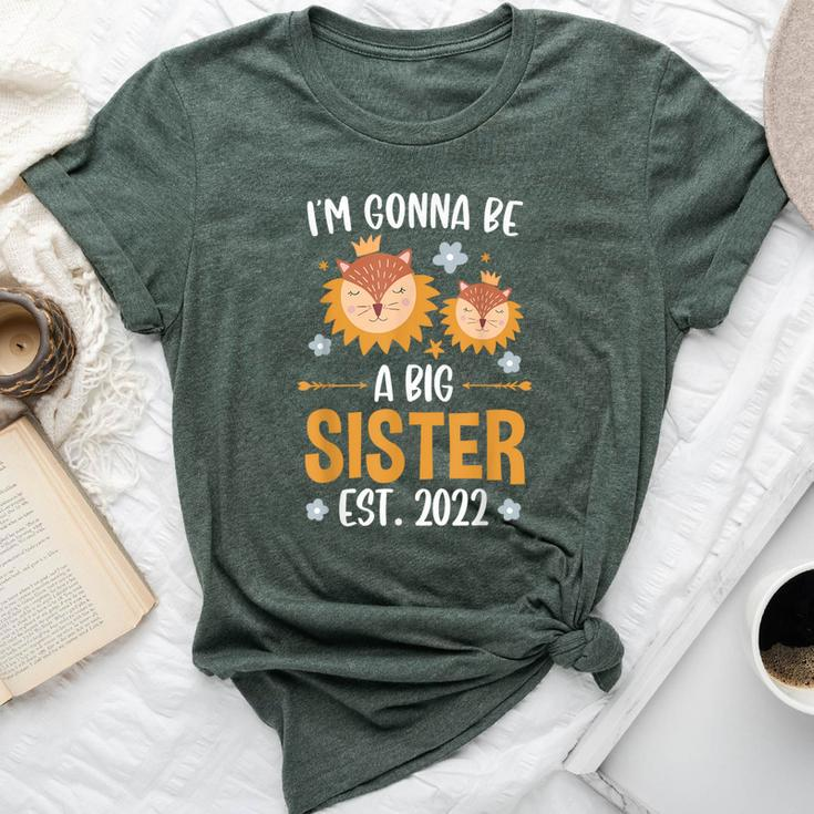 I Become A Big Sister 2022 Lion Bella Canvas T-shirt