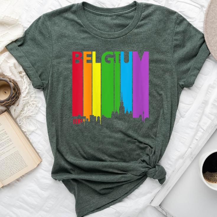 Belgium Skyline Lgbt Pride Bella Canvas T-shirt