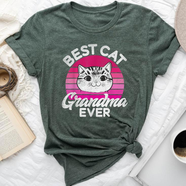 Best Cat Grandma Ever Cat Grandma Bella Canvas T-shirt