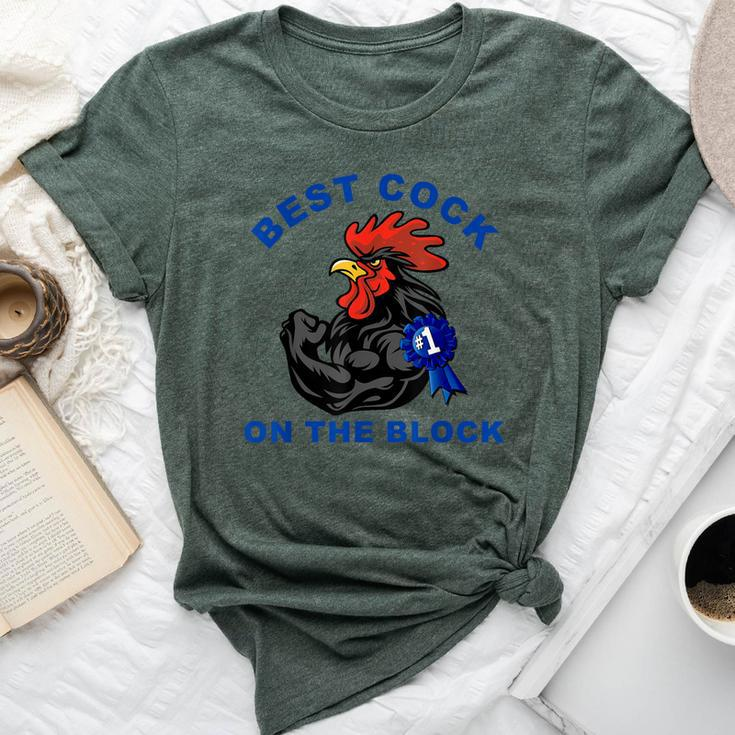 Best Cock On The Block Chicken Apparel Bella Canvas T-shirt