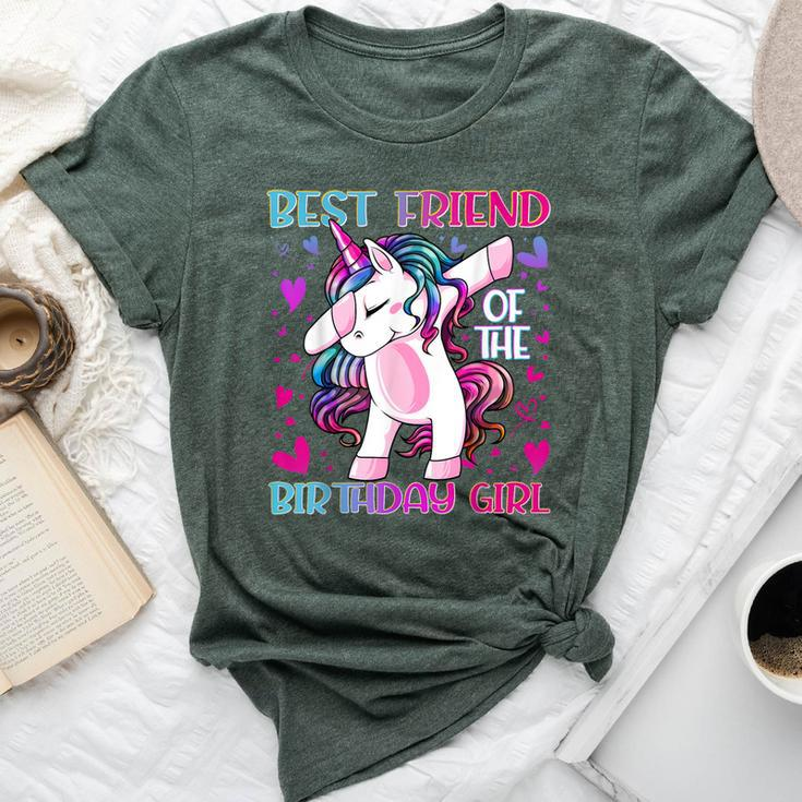 Best Friend Of The Birthday Girl Dabbing Unicorn Girl Bella Canvas T-shirt