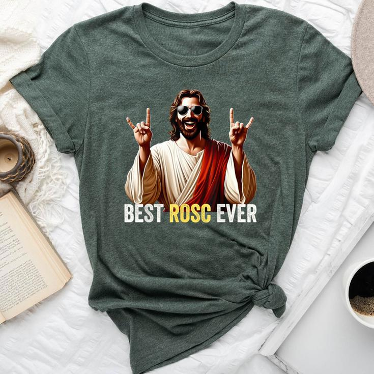 Best Rosc Ever Easter Nurse Doctor Surgeon Jesus Rock On Bella Canvas T-shirt