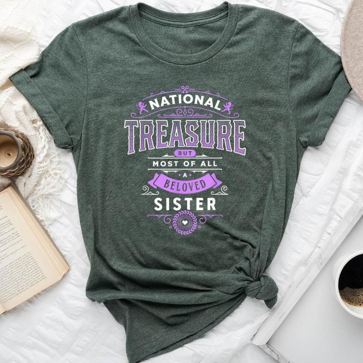 Best Sister Ever National Treasure Birthday Elegant Bella Canvas T-shirt