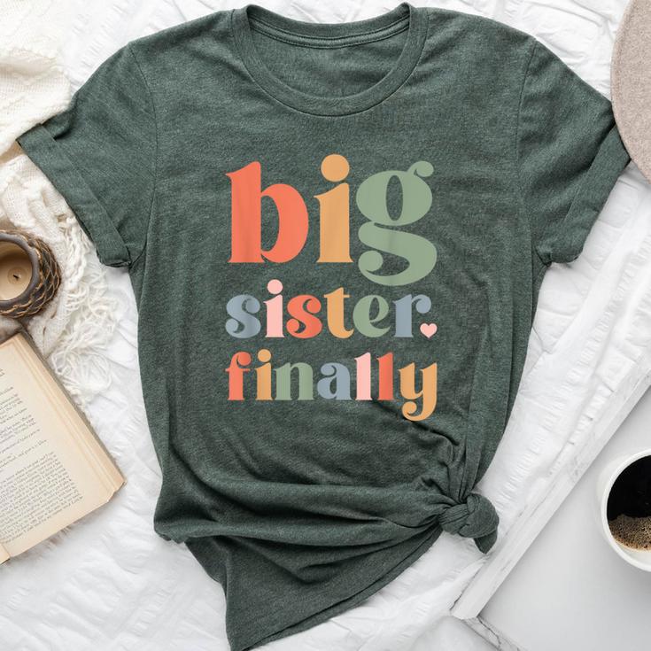 Big Sister To Be 2024 Finally Promoted To Big Sister 2024 Bella Canvas T-shirt