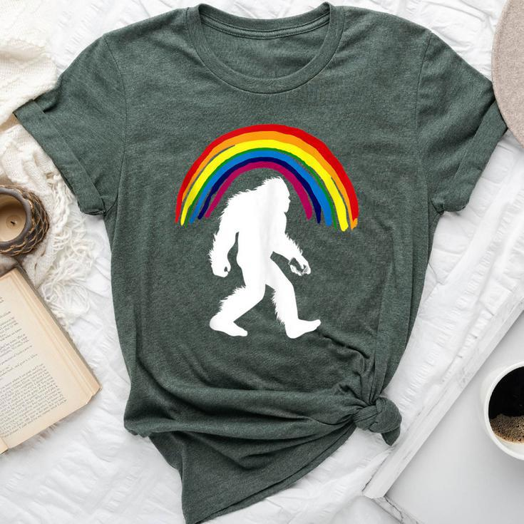 Bigfoot Graffiti Rainbow Sasquatch Tagger Bella Canvas T-shirt