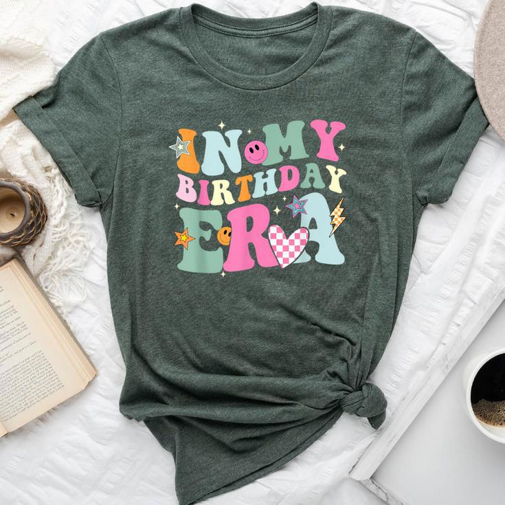 In My Birthday Era Groovy Retro Kid Happy Birthday Bella Canvas T-shirt