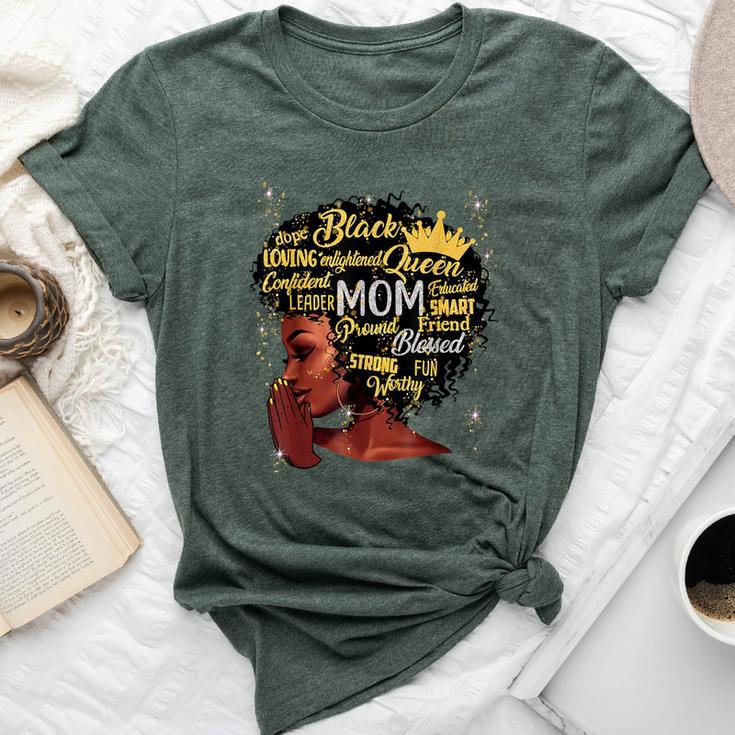 Black Afro Blessed Mom Christian African Mother's Day Bella Canvas T-shirt