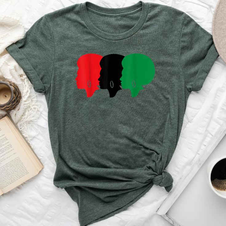 Black Pride Clothing Pan African Flag Afro 4 & Women Bella Canvas T-shirt