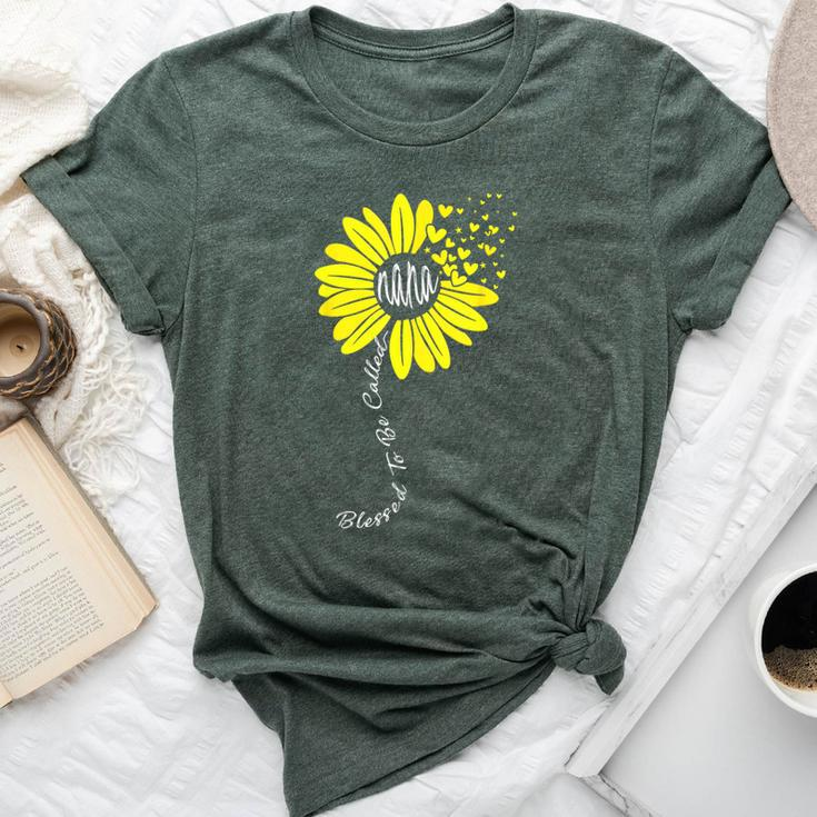 Blessed To Be Called Nana Happy Sunflower Family Bella Canvas T-shirt