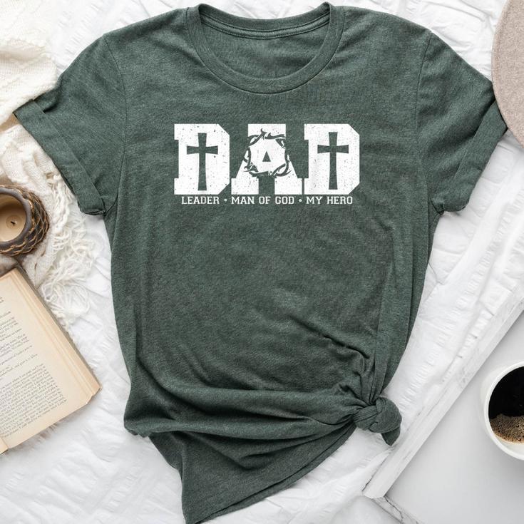 Blessed Dad Daddy Cross Christian Religious Father's Day Bella Canvas T-shirt