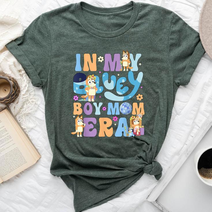 In My Blue Dog Boy Mom Era Front Bella Canvas T-shirt