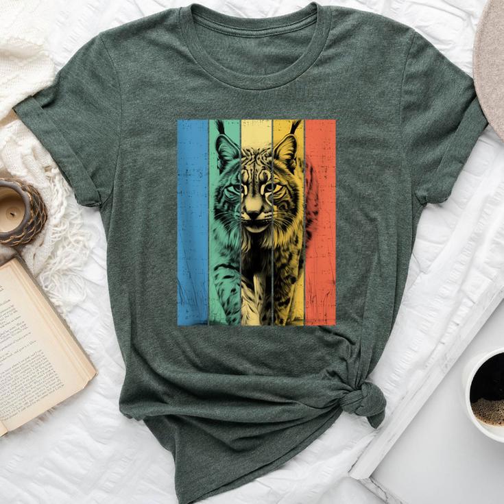 Bobcat Portrait Vintage Style Mom Dad Bella Canvas T-shirt