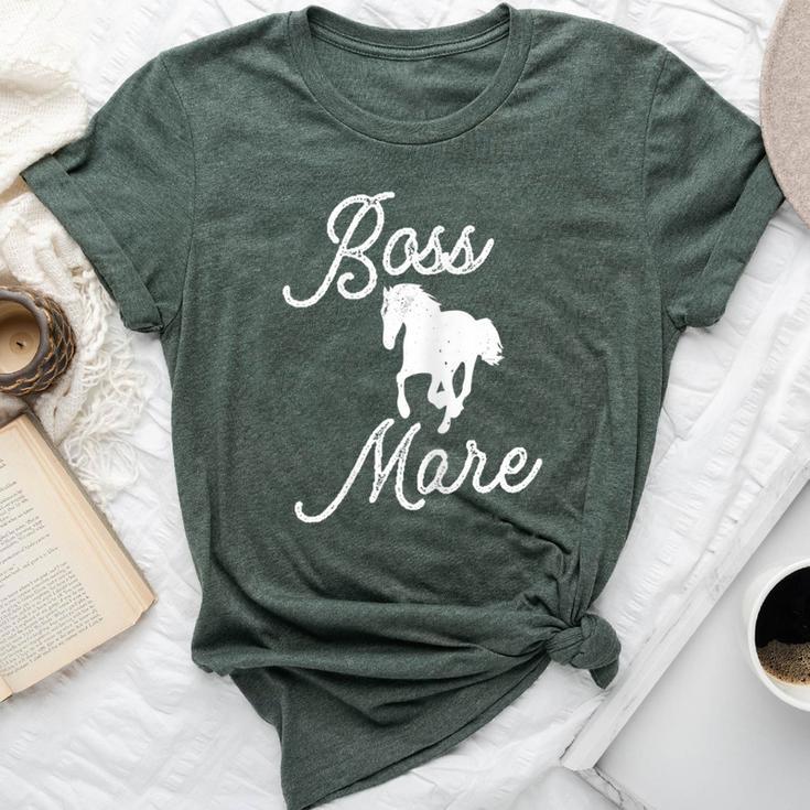 Boss Mare Horse For Horseback Riding Equestrians Bella Canvas T-shirt